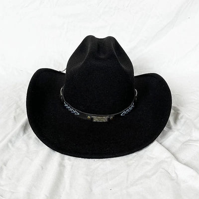 Men's Western Women's Cowboy Hat Army Green Men's Women's Cowboy Jazz Hat Wide Brim Felt Fedora Sombrero Hombre