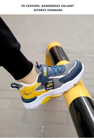Children Casual Sports Shoes for Boys Breathable Summer Kids Hook&Loop Students Girls School Running Kids' Outdoor Sneakers