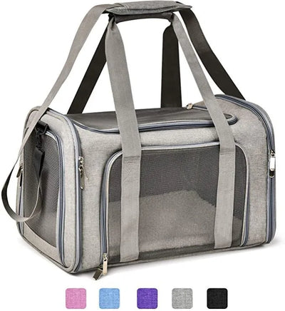 Dog Carrier Bag Soft Side Backpack Cat Pet Carriers Dog Travel Bags Airline Approved Transport For Small Dogs Cats Outgoing