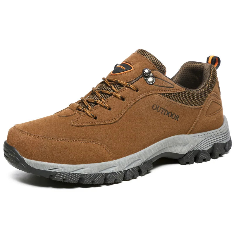Outdoor Mountain Hiking Boots 2025 Autumn New Men's Non Slip Climbing Trekking Walking Hunting Tactical Rubber Sneakers