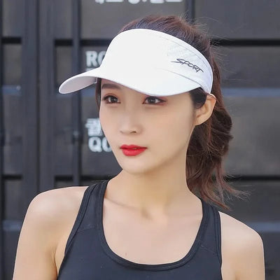 Quick-dry Women Sun Hat Sports Running Teenager Visor Cap Big Brim Men Baseball Cap Outdoor Women Summer Hats