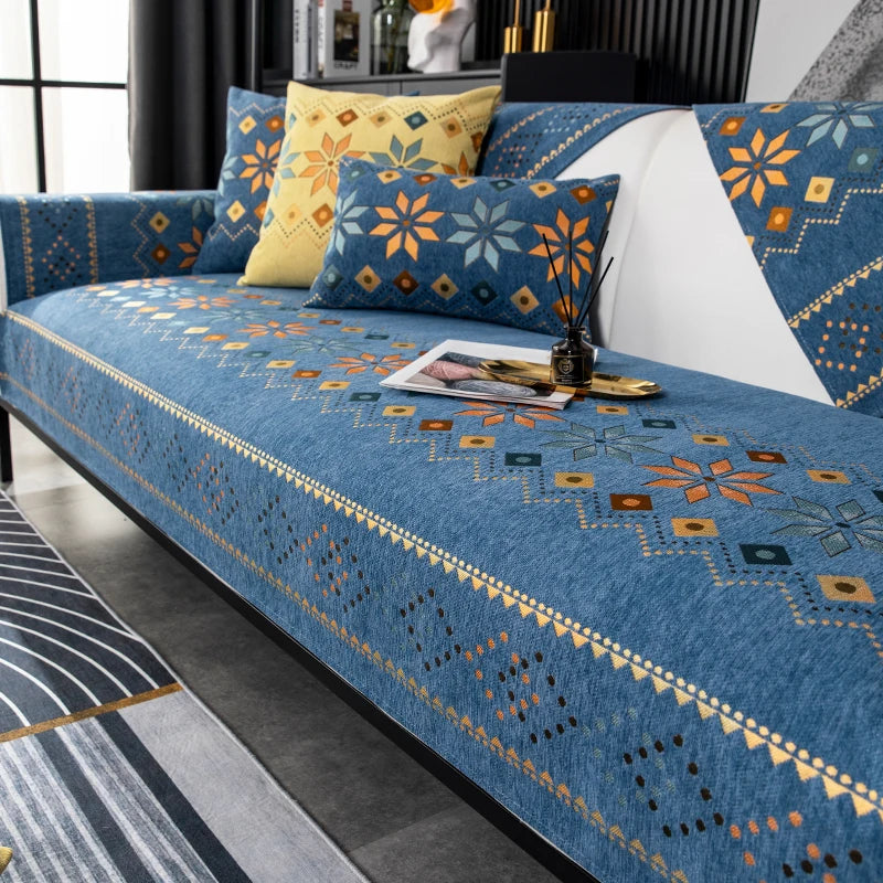 Sofa mats are universal all year round, simple and modern, pet friendly, non slip and scratch resistant, and home decoration pro