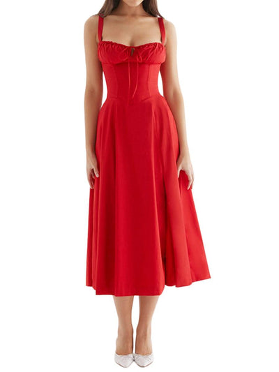 Elegant Summer Dresses for Women Sleeveless Bandage Party A-line Dress for Evening Party Beach Vestidos