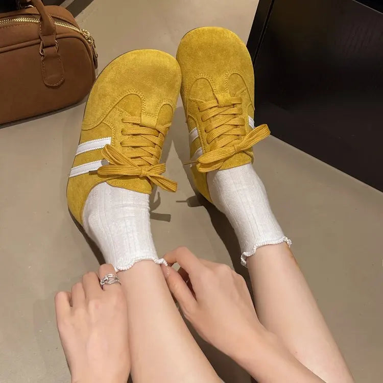 2025 Casual Sneakers Woman Shoes Slippers Flats Platform Sandals Mules NEW Brand Designer Lace Up Loafers Summer Womens Sneakers