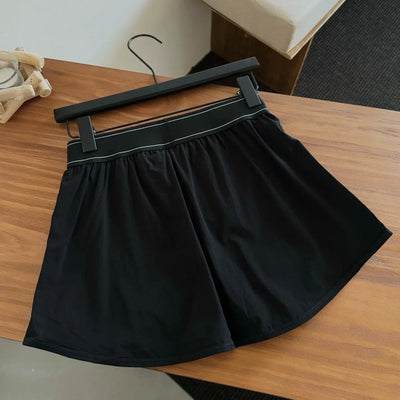 High Waisted Biker Shorts Women Summer Quick Drying Yoga Pants Skirt Loose Casual Sports Running Fitness Womens Wide Leg Shorts