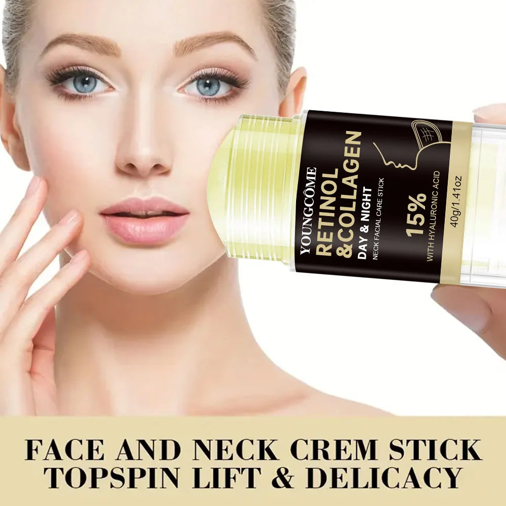 Retinol Face and Neck Treatment Bar Collagen with Firming Elasticity Improve Loose Skin Lotion Moisturizes and brightens skin