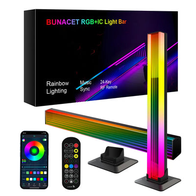 LED Light A Pair RGB Room Decor Abyss Lamp Bluetooth Ambient Night Light Desktop Mood Lighting for TV PC Gaming Backlight