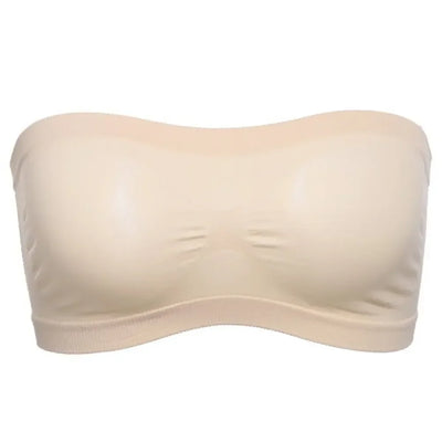 Women Breathable Mesh Tube Bra Seamless High Elastic Wrapped Sexy Invisible Strapless Chest Wraps Tube Tops Pregnant Mothers Bra