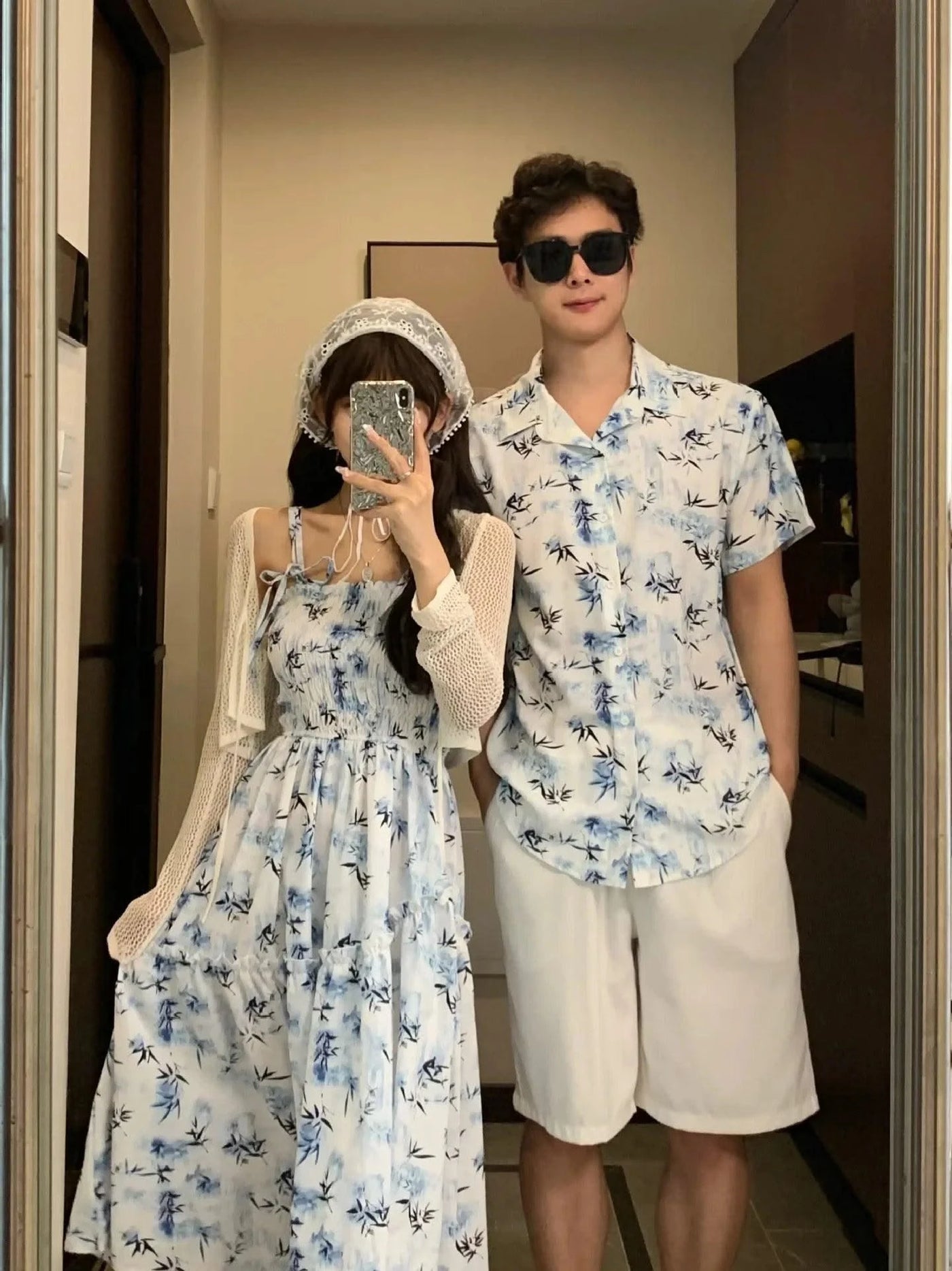 Resort Couple Look Parents and Children Summer Clothes Family Matching Holiday Clothing Mom Daughter Beach Dress Dad Son Shirts