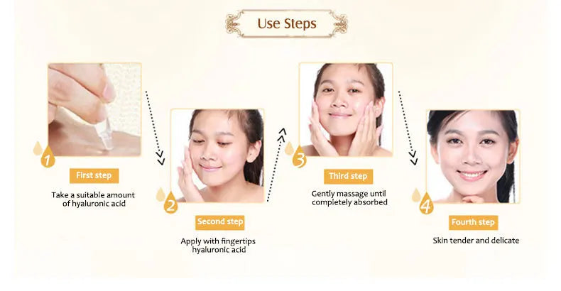 Hyaluronic Acid Solution Face Serum Moisturizing Nourishing Restore Elastic Skin Tightening and Lifting Facial Care Products