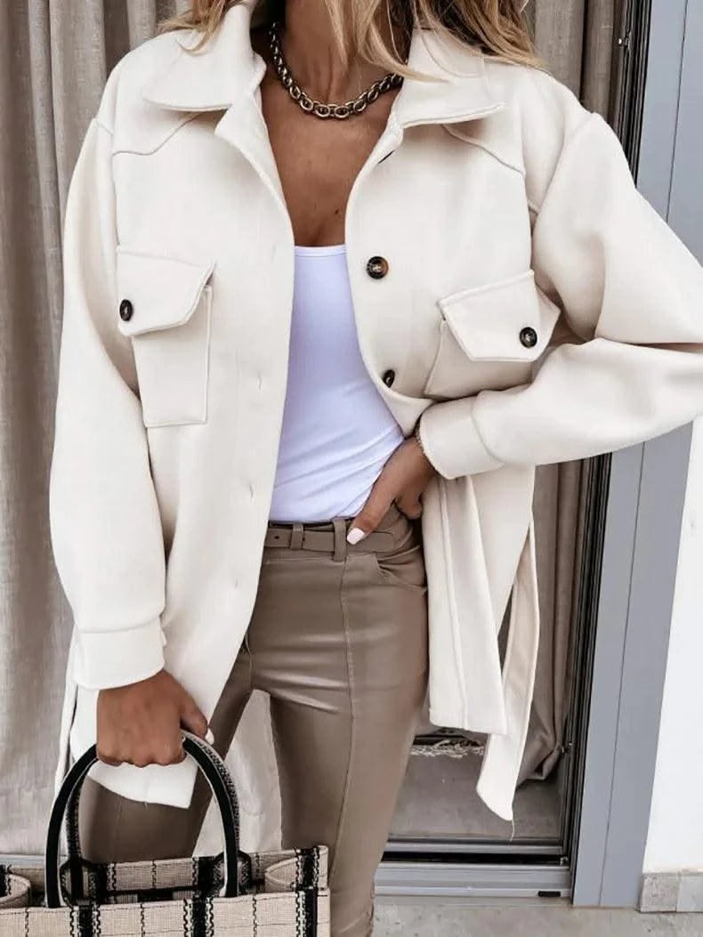 Women Fashion Jacket Thickened Windproof Thermal Coats Versatile Daily Wear