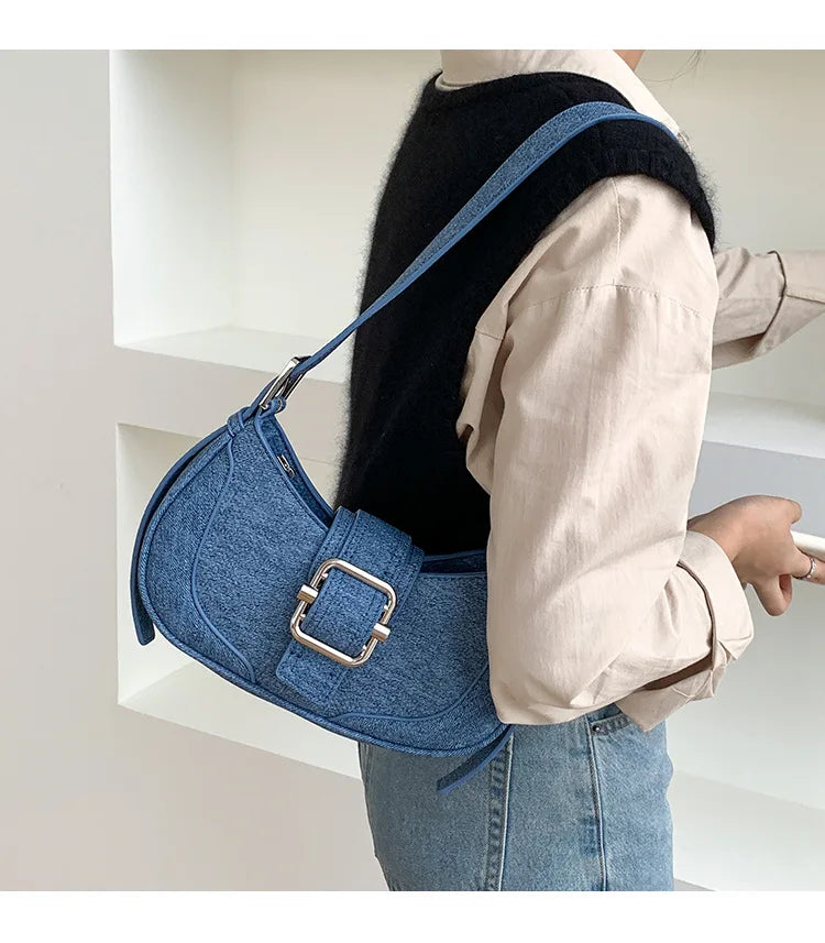 Fashion Handbags For Women Half-moon Leather Hasp lady Shoulder Crossbody Bag Luxury Designer Ladies Underarm Bags Hobo coffee