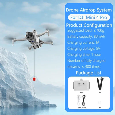 STARTRC Drone Airdrop System For DJI Air 3S/Mini 4 Pro/Mini 3/Mavic 3/Air 2S/Mavic 2/Mini 2 SE Air-dropping Thrower Gift Deliver