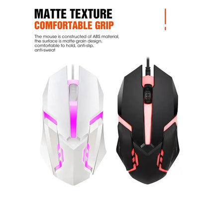USB Wired Gaming Mouse Backlit Professional Gamer Mice 1000 DPI 3 Buttons Silent Mouse Ergonomic Computer Mouse For PC Laptop