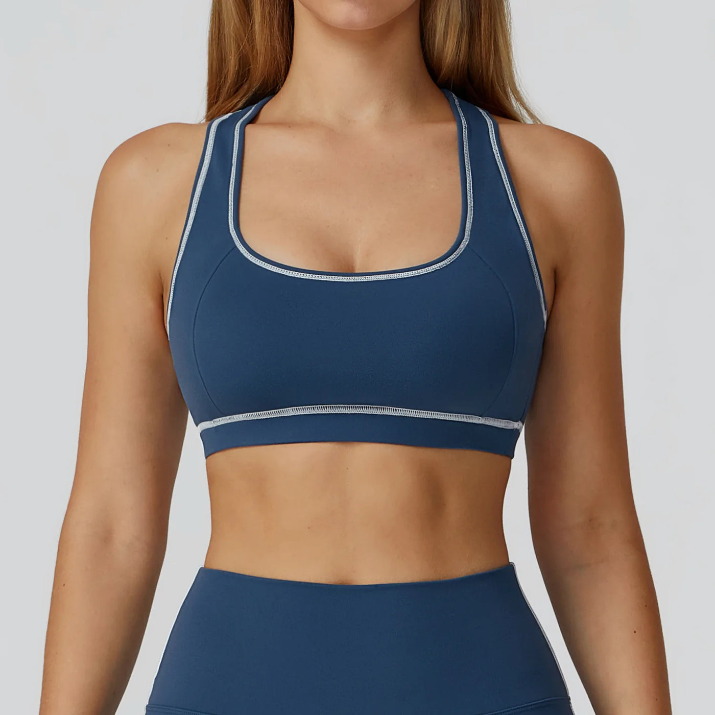 Yoga Bra Women Breathable Sports Bra Anti-Sweat Fitness Shockproof Crop Top Push Up Gym High Strength Workout Underwear