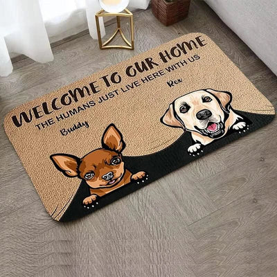 Custom Cute Cat Dog Children Room Mat Kitchen and Home Items Entrance Carpet Floor Mats Washable Non-slip Kitchen Rug Rugs Foot