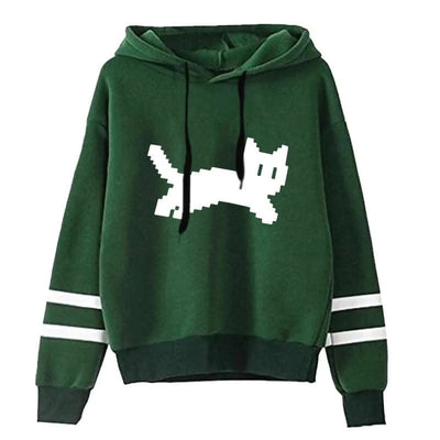 Women's Sweatshirts Pullovers Versatile Hoodies Stripe Jogging
