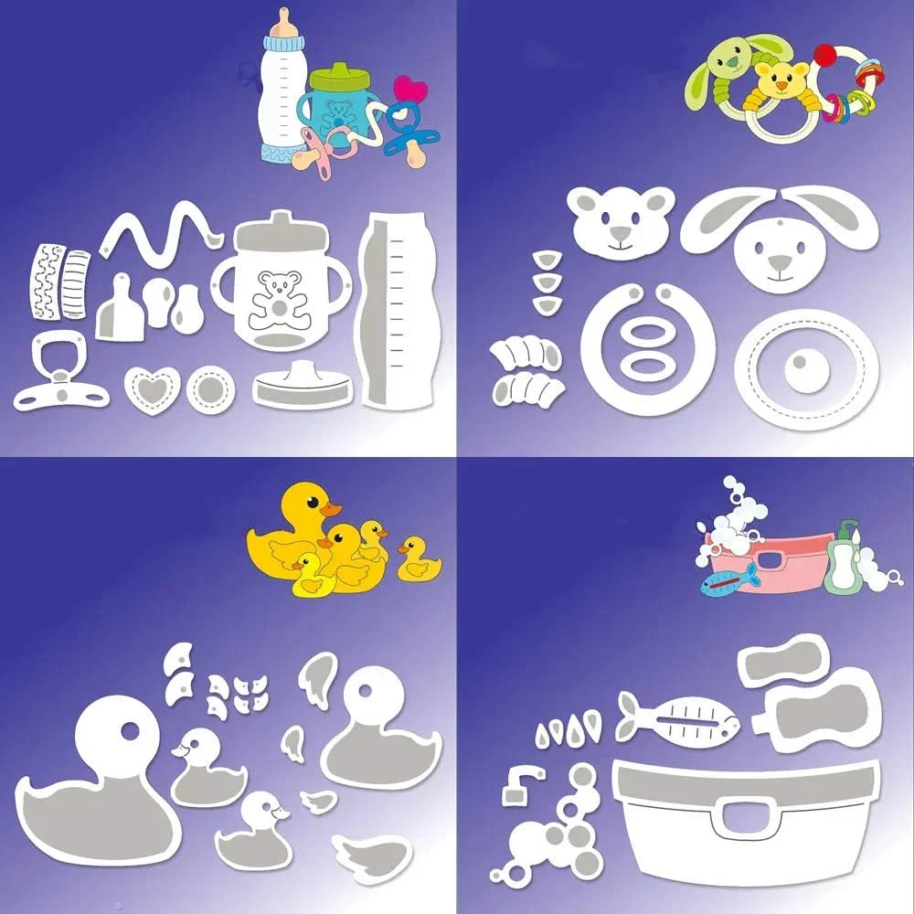 Baby Toys Metal Cutting Dies Diy Scrapbooking Photo Album Decorative Embossing Paper Card Crafts