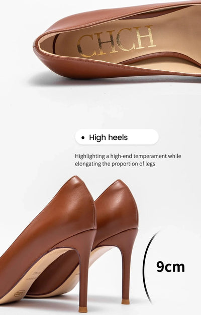Women's Pointed Metal Buckle High Heels | Party | Carnival |Women's Shoes 9cm