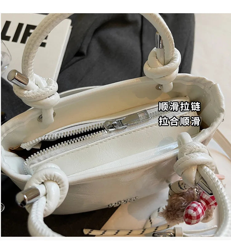 2025 Unique Women's Handbag Designer Shoulder Purse Minimalist Bucket & Square Bag Versatile Crossbody for Work