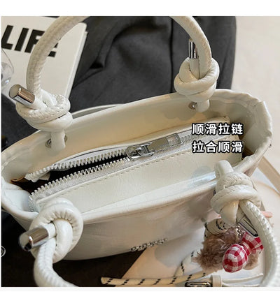 2025 Unique Women's Handbag Designer Shoulder Purse Minimalist Bucket & Square Bag Versatile Crossbody for Work