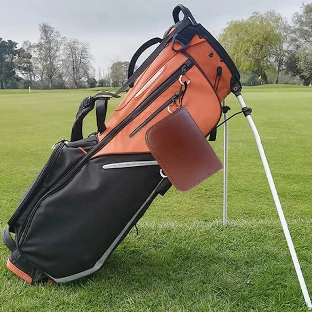 Golf tool kit, golf accessory kit, convenient to carry, multifunctional, large capacity storage leather bag