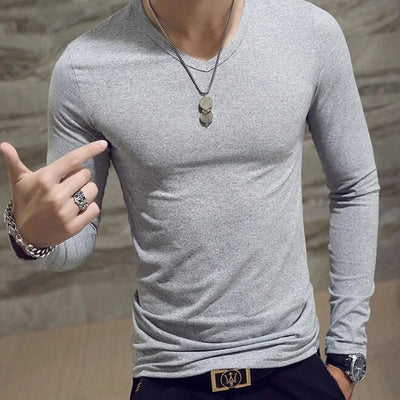 Tennis T Shirts Men Long Sleeve T-Shirt Sportswear Fitness T Shirts for Men Slim Fit T Shirts Designer Solid Tees Tops