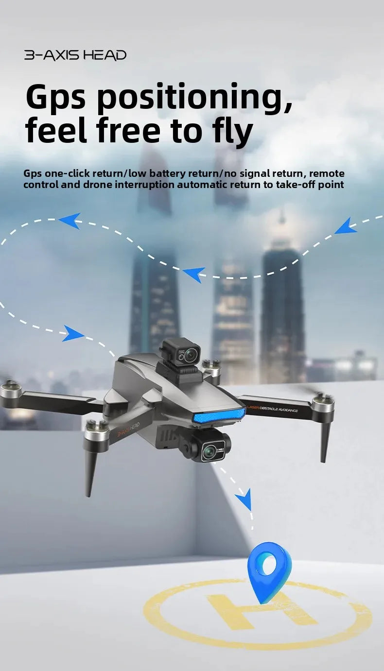 new product Q7 three-axis gimbal high-definition aerial photography drone automatically returns and remotely controls avoidance
