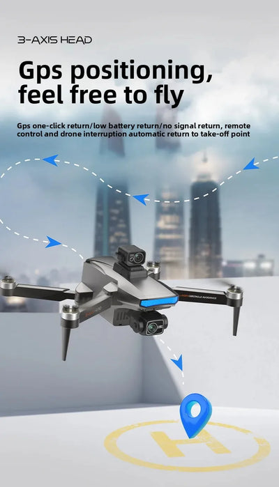 new product Q7 three-axis gimbal high-definition aerial photography drone automatically returns and remotely controls avoidance