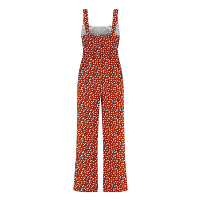 Summer Sexy Sling Jumpsuits Women'S Fashion Printed Loose Pencil Pants Casual Streetwear Elegant Party Female Spaghetti Rompers