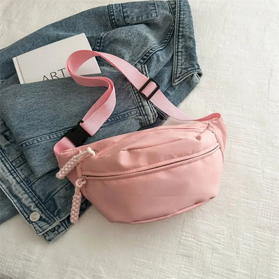 Half Moon Women's Chest Bag New Oxford Cloth Large Capacity Waist Bags Waterproof Multifunctional Running Belt Bags Sport