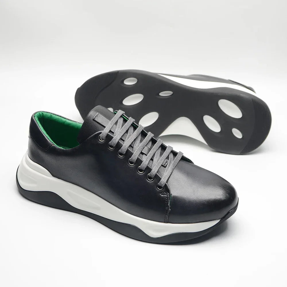 Classy Man Sneakers Luxury Brand Designer Lightweight Cowhide Genuine Leather Casual Social Men's Oxford Shoes Autumn Winter