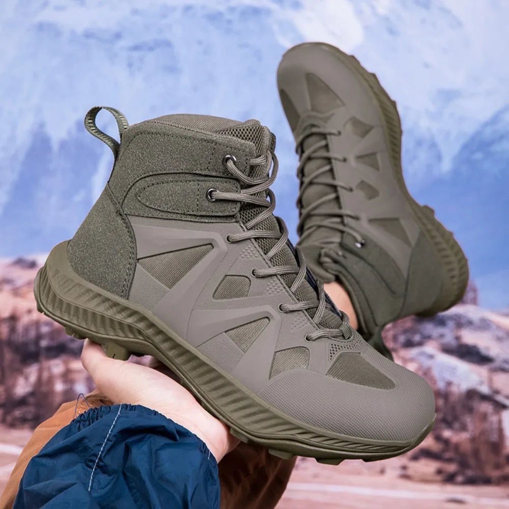 Men's Combat Boots  Boots Outdoor Hiking Shoes - Wear - resistant and Anti - slip for Hiking and Mountain Climbing