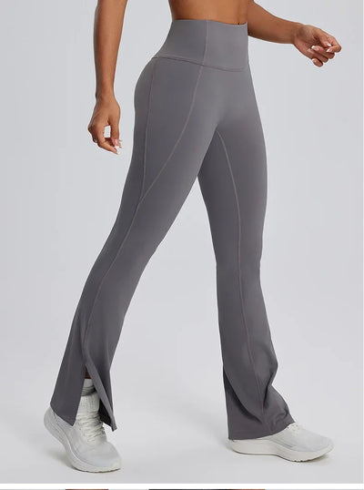 Yoga Leggings Women Bell-bottoms Fitness Leggings Running Cycling Pants Breathable Workout Gym Sports Tights High Waist Leggings