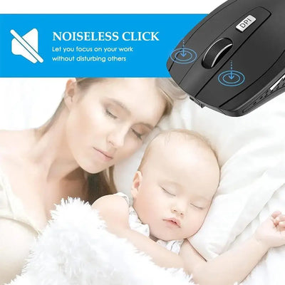 2.4 USB Red Optical Wireless Mouse 800/1200/1600DPI Levels For Computer Laptop Gaming Mice Ergonomically Designed Wireless Mouse