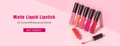 NICEFACE 34 Color Lip Gloss Waterproof Nude Matte Liquid Lipstick Moisturizing Long Lasting Lipgloss Lip Makeup Beauty Cosmetics