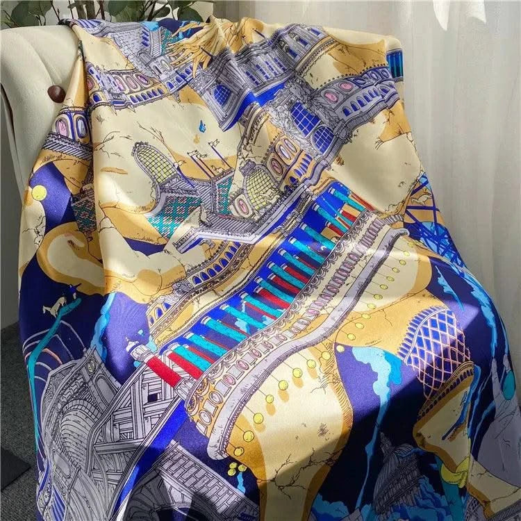 Mulberry Silk Scarves Large Shawls Head Neck Accessories