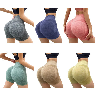 Women Yoga Shorts High Waist Workout Shorts Fitness Yoga Biker Shorts Woman Yoga Short Pants Gym Push Up Sporty Women's Clothing