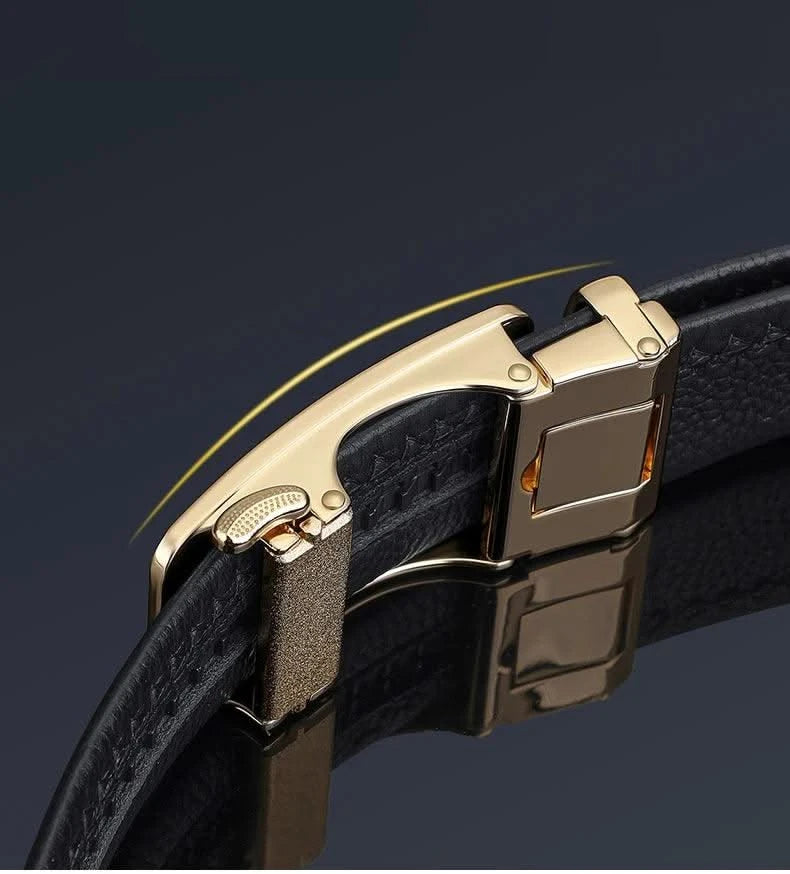 Automatic Buckle Belt  Business Casual Dress Belts Gift for Men