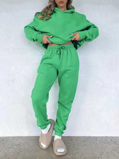 Cotton Sweatpants Sets For Women 2 Pieces Outfit Autumn Loose Hoodies And Pants Sets Sports Suits Women Tracksuits Set Ladies