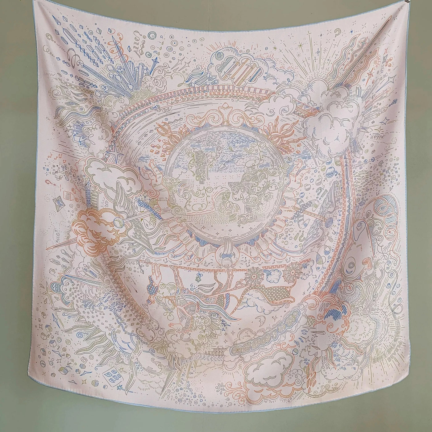 100% Real Silk Scarf Shawl Large Head Scarves Hijab for Hair Wrapping 90cm