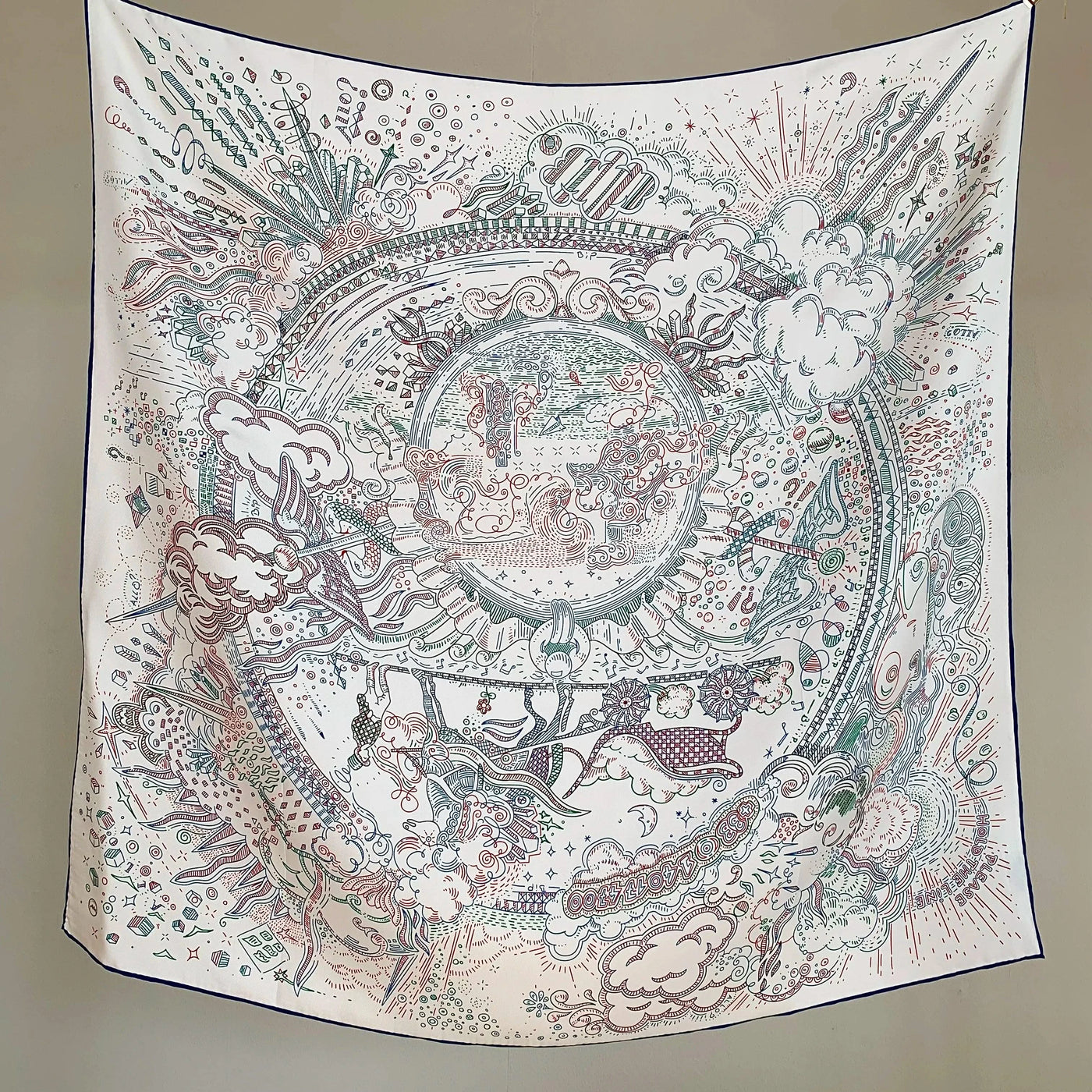 100% Real Silk Scarf Shawl Large Head Scarves Hijab for Hair Wrapping 90cm