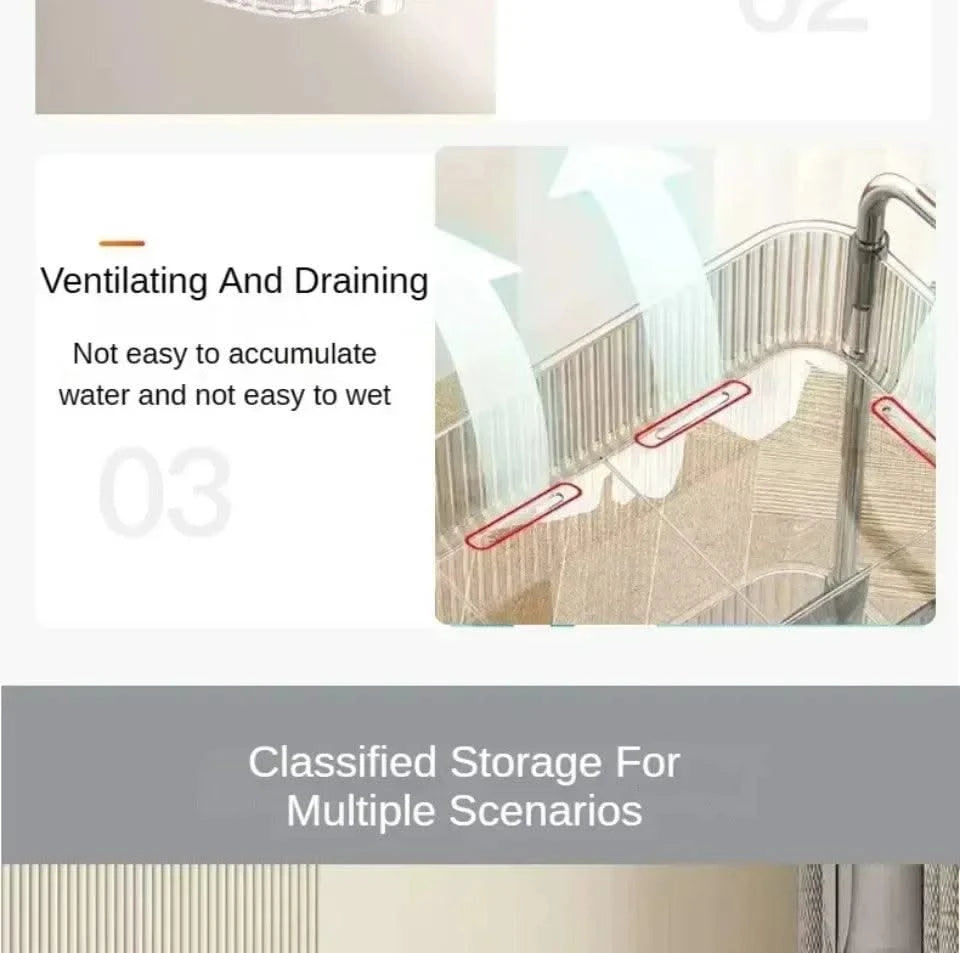 Acrylic Trolley with Wheel Multilayer Transparent Storage Rack Living Room Snack Storages Shelf Bathroom Mobile Shelf Home Items