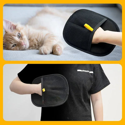 Pet Grooming Gloves Static Dedusting Brush Pet's Hair Remover Brush Removing Dog Cat Hair From Sofa Carpet Clothes Pet Supply