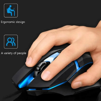 VIKEOFN Latest High Quality Ergonomic Design Gaming Mouse Desktop Computer Laptop USB Backlit Mouse Manufacturers Hot Sale