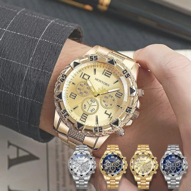 Mens Watches Luxury Brand Watches For Mens Fashion High Quality Luxury Simple WristWatch Business Full Steel Sports Male Clock