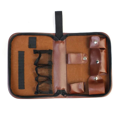 Golf tool kit, golf accessory kit, convenient to carry, multifunctional, large capacity storage leather bag