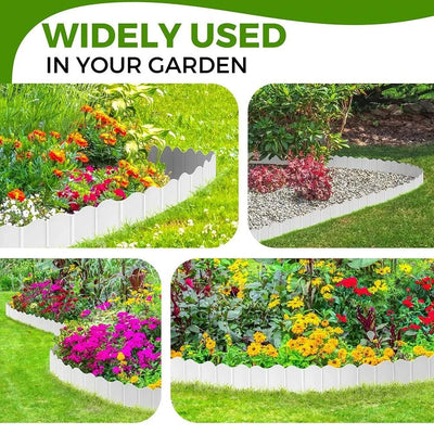 Garden Edging Borders Grass Lawn Fence Path Patio Interlocking Decorative Outdoor Barrier Landscape Edging for Yard Garden