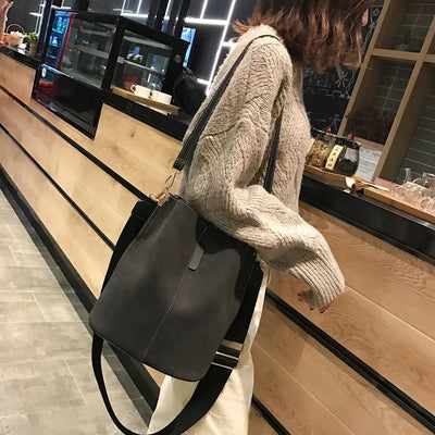 Designer Handbags Ladies Bucket Bag PU Leather Shoulder Large Capacity Crossbody Bags for Women High Quality New Tote Bag