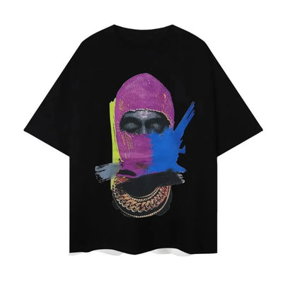 2025 Brand Designer Mens T-Shirts IH NOM UH NIT Letter Masked Men Printed Casual Short Sleeve Men Women 100% Cotton